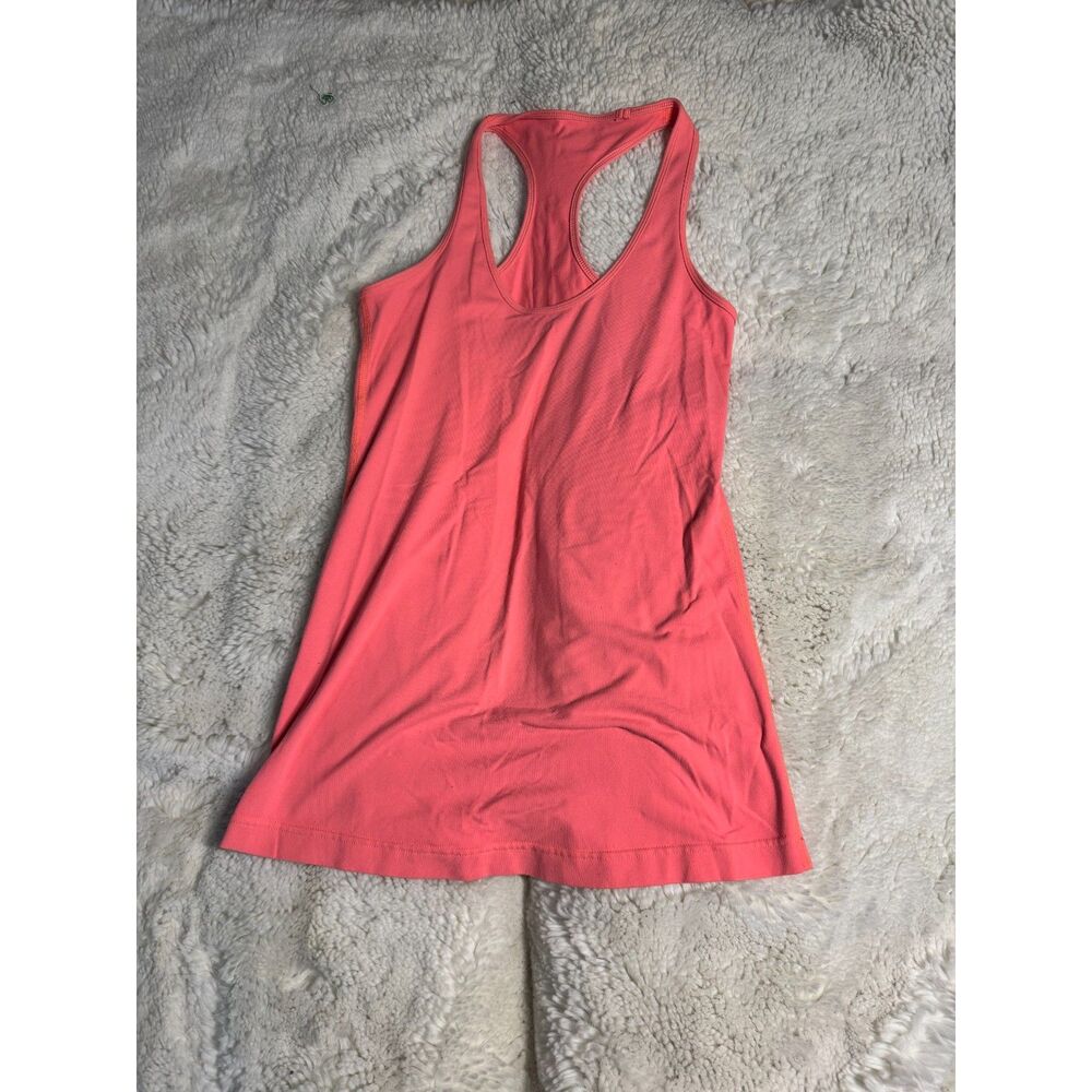 lululemon Racerback Tank Top Coral Pink Athletic Workout Yoga Size 6/S 📝
